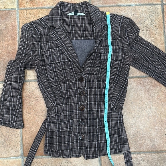 Vintage Diane Von Furstenburg Two Piece Plaid Style Skirt Suit Set size 6 - Picture 11 of 12